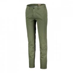 40WEFT PANTALONI CHINO IN GABARDINE STRETCH LENNY Verde -Strada Moda 40weft 7040 pantaloni chino in gabardine stretch lenny casual uomo 045028201 w2359 2
