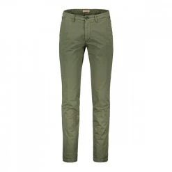 40WEFT PANTALONI CHINO IN POPELINE STRETCH LENNY Verde