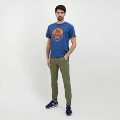 40WEFT PANTALONI CHINO IN POPELINE STRETCH LENNY Verde 13 40WEFT PANTALONI CHINO IN POPELINE STRETCH LENNY Verde -Strada Moda 40weft 7045 pantaloni chino in popeline stretch lenny casual uomo 045028901 w893 6