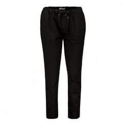 40WEFT PANTALONI COULISSE RELAXED POPELINE EMMA DONNA Nero