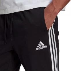 ADIDAS PANTALONI ESSENTIAL 3 STRIPES JERSEY Nero -Strada Moda adidas gk8995 pantaloni 3s jersey sport style uomo 044264401 blk 4