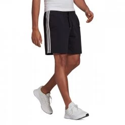 ADIDAS SHORT AEROREADY ESSENTIALS 3 STRIPES Nero -Strada Moda adidas gk9988 short aeroready essentials 3 stripes sport style uomo 042074201 blk 3
