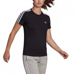ADIDAS T-SHIRT 3-STRIPES DONNA Nero 11 ADIDAS T-SHIRT 3-STRIPES DONNA Nero -Strada Moda adidas gl0784 t shirt 3 stripes donna sport style donna 042072901 blk 4