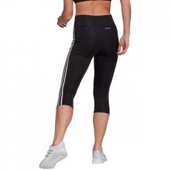 ADIDAS CAPRI 3 STRIPES DONNA Nero -Strada Moda adidas gl3985 leggings 3 4 3 stripes donna sport style donna 042073401 blk 3