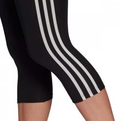 ADIDAS CAPRI 3 STRIPES DONNA Nero -Strada Moda adidas gl3985 leggings 3 4 3 stripes donna sport style donna 042073401 blk 5