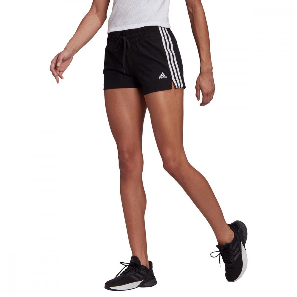 ADIDAS SHORT 3 STRIPES DONNA Nero 4 ADIDAS SHORT 3 STRIPES DONNA Nero - immagine 2