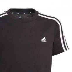 ADIDAS T-SHIRT 3 STRIPES BAMBINO 8 ADIDAS T-SHIRT 3 STRIPES BAMBINO -Strada Moda adidas gn3995 t shirt 3 stripes bambino abbigliamento bambino 041994301 blk 3