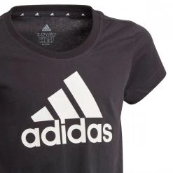 ADIDAS T-SHIRT LOGO BAMBINA 8 ADIDAS T-SHIRT LOGO BAMBINA -Strada Moda adidas gn4069 t shirt logo bambina abbigliamento bambino 041993601 blk 3