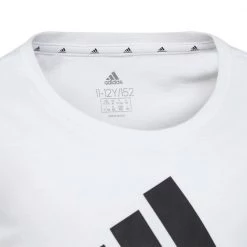 ADIDAS T-SHIRT LOGO BAMBINA Bianco -Strada Moda adidas gu2760 t shirt logo bambina abbigliamento bambino 044373801 wht 2