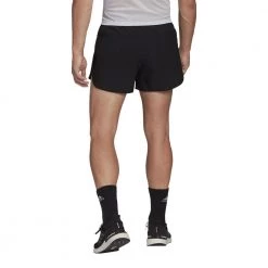 ADIDAS SHORT OWN THE RUN SPLIT Nero -Strada Moda adidas h58594 short own the run split abbigliamento running uomo 044457901 blk 3