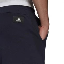 ADIDAS BERMUDA 3 BAR GARZATO Blu -Strada Moda adidas ha1425 bermuda 3 bar garzato sport style uomo 044389101 blue 5