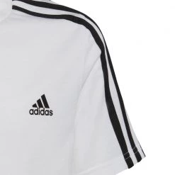 ADIDAS T-SHIRT 3 STRIPES BAMBINO -Strada Moda adidas hd5973 t shirt 3 stripes bambino abbigliamento bambino 044385801 wht 3