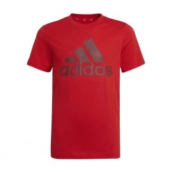 ADIDAS T-SHIRT LOGO BAMBINO Rosso
