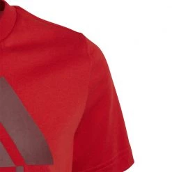 ADIDAS T-SHIRT LOGO BAMBINO Rosso -Strada Moda adidas he9280 t shirt logo bambino abbigliamento bambino 044385901 red 5