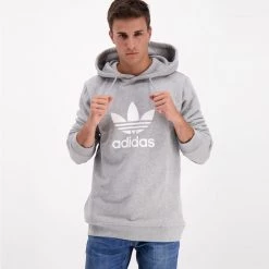 ADIDAS ORIGINALS FELPA CON CAPPUCCIO TREFOIL Grigio -Strada Moda adidas originals dt7963 felpa con cappuccio trefoil sport style uomo 037903201 63 3