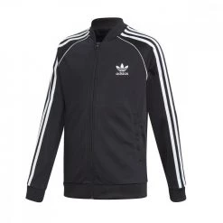 ADIDAS ORIGINALS FELPA FULL ZIP SUPERSTAR BAMBINO Nero