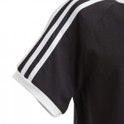 ADIDAS ORIGINALS T-SHIRT 3 STRIPES BAMBINO Nero -Strada Moda adidas originals dv2902 t shirt 3 stripes bambino abbigliamento bambino 037814901 02 3