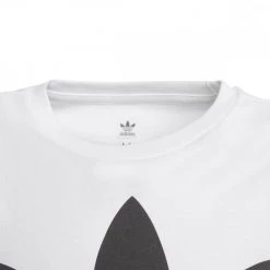 ADIDAS ORIGINALS T-SHIRT TREFOIL BAMBINO Bianco -Strada Moda adidas originals dv2904 t shirt trefoil bambino abbigliamento bambino 037815001 04 5