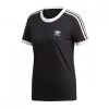 ADIDAS ORIGINALS T-SHIRT 3-STRIPES DONNA Nero