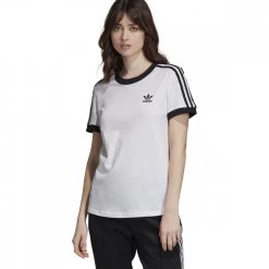 ADIDAS ORIGINALS T-SHIRT 3-STRIPES DONNA Bianco -Strada Moda adidas originals ed7483 t shirt 3 stripes donna sport style donna 038742701 83 3
