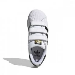 ADIDAS ORIGINALS SUPERSTAR VELCRO BAMBINO Bianco -Strada Moda adidas originals ef4838 superstar velcro bambino tutte sneaker bambino 040881601 38 4