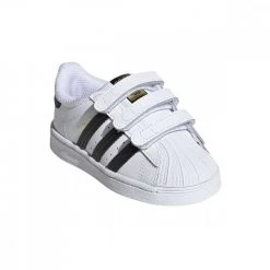 ADIDAS ORIGINALS SUPERSTAR VELCRO BABY Bianco -Strada Moda adidas originals ef4842 superstar velcro baby tutte sneaker baby 040881701 42 2