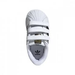 ADIDAS ORIGINALS SUPERSTAR VELCRO BABY Bianco -Strada Moda adidas originals ef4842 superstar velcro baby tutte sneaker baby 040881701 42 4