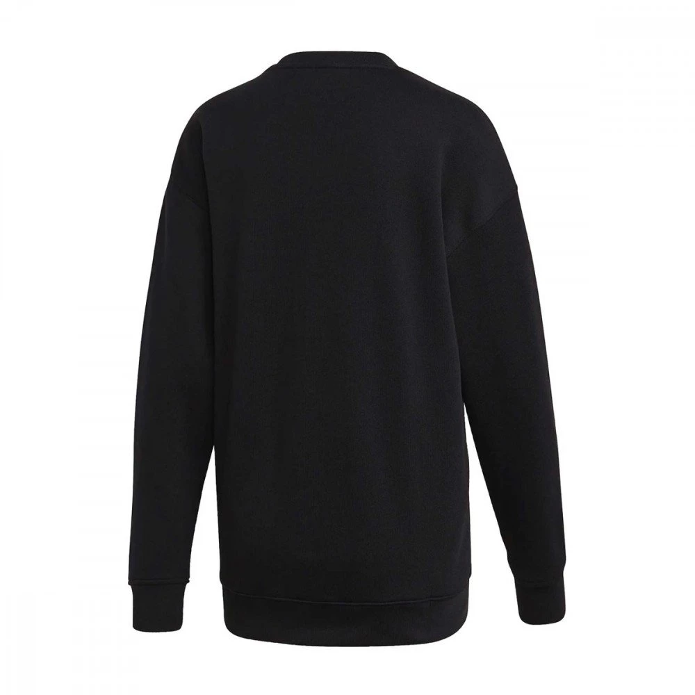 ADIDAS ORIGINALS FELPA GIROCOLLO TREFOIL DONNA Nero 4 ADIDAS ORIGINALS FELPA GIROCOLLO TREFOIL DONNA Nero - immagine 2