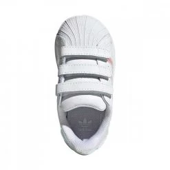 ADIDAS ORIGINALS SUPERSTAR VELCRO BABY Bianco -Strada Moda adidas originals fv3657 superstar cf i baby velcro tutte sneaker baby 042007301 57 2
