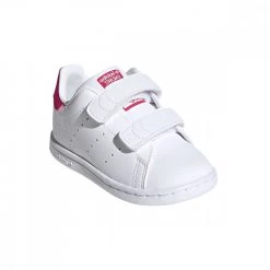 ADIDAS ORIGINALS STAN SMITH VELCRO BABY Bianco -Strada Moda adidas originals fx7538 stan smith velcro bambina tutte sneaker baby 044150401 whpi 3