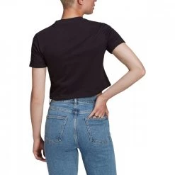 ADIDAS ORIGINALS T-SHIRT CROP DONNA Nero -Strada Moda adidas originals gn2802 t shirt crop donna sport style donna 041998301 blk 3