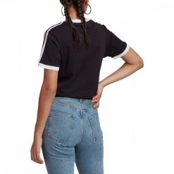 ADIDAS ORIGINALS T-SHIRT 3 STRIPES DONNA -Strada Moda adidas originals gn2900 t shirt 3 stripes donna sport style donna 041997401 blk 3