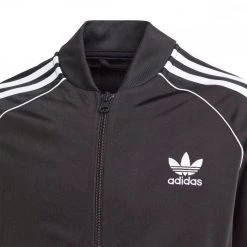 ADIDAS ORIGINALS FELPA FULL ZIP 3-STRIPES IN ACETATO BAMBINO Nero -Strada Moda adidas originals gn8451 felpa full zip 3 stripes in acetato bambino abbigliamento bambino 043075601 blk 3