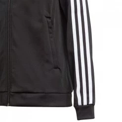 ADIDAS ORIGINALS FELPA FULL ZIP 3-STRIPES IN ACETATO BAMBINO Nero -Strada Moda adidas originals gn8451 felpa full zip 3 stripes in acetato bambino abbigliamento bambino 043075601 blk 4