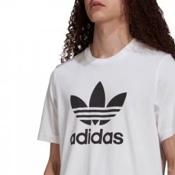 ADIDAS ORIGINALS T-SHIRT TREFOIL Bianco -Strada Moda adidas originals h06644 t shirt trefoil sport style uomo 042963401 wht 4
