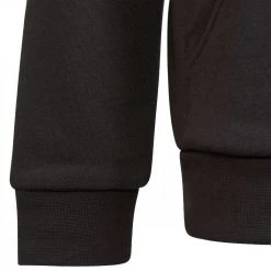 ADIDAS ORIGINALS FELPA CON CAPPUCCIO ESSENTIAL BAMBINO Nero -Strada Moda adidas originals h32352 felpa c capp essential felpato bambino abbigliamento bambino 043071601 blk 5