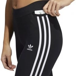 ADIDAS ORIGINALS LEGGINGS 3 STRIPES DONNA -Strada Moda adidas originals hd2350 leggings 3 stripes donna sport style donna 044166401 blk 4