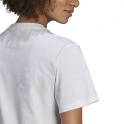 ADIDAS ORIGINALS T-SHIRT TREFOIL GRAPHIC DONNA Bianco -Strada Moda adidas originals he0322 t shirt trefoil graphic donna sport style donna 044372101 wht 5