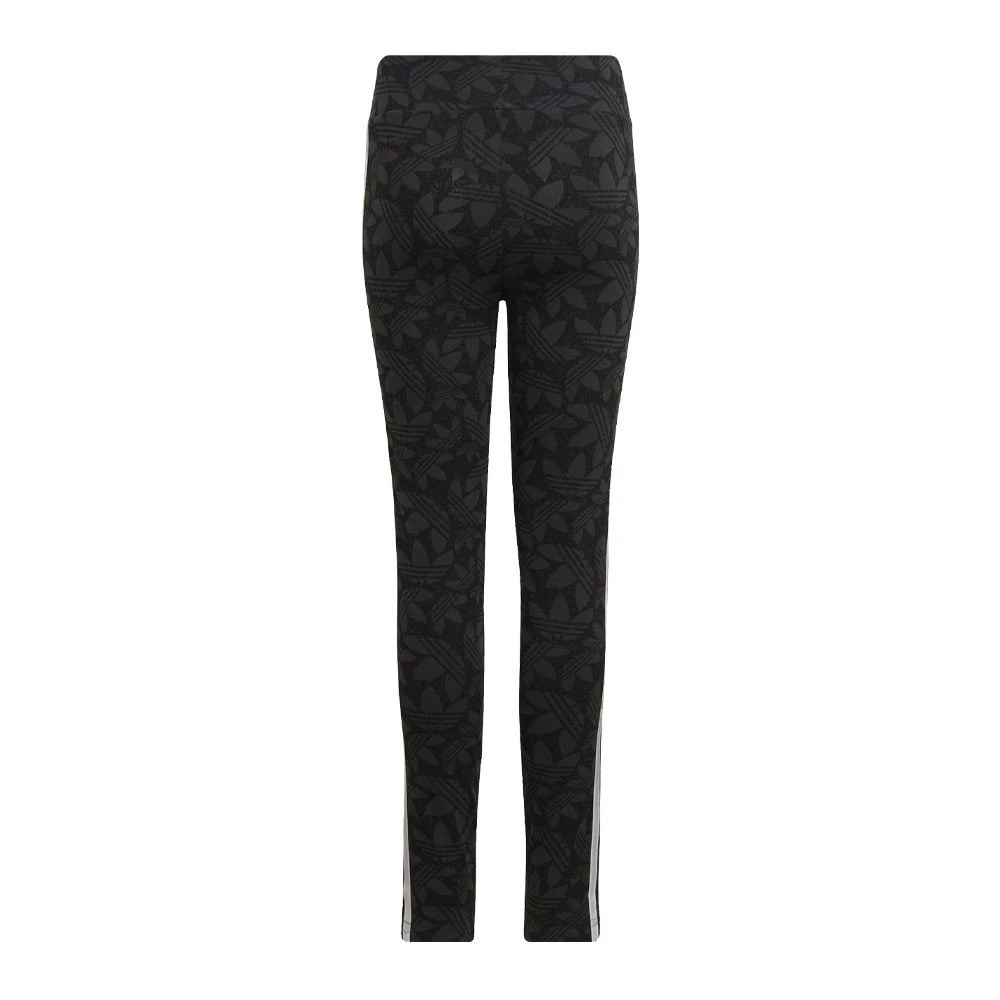 ADIDAS ORIGINALS LEGGINGS 3 STRIPES GRAPHICS BAMBINA Nero 4 ADIDAS ORIGINALS LEGGINGS 3 STRIPES GRAPHICS BAMBINA Nero - immagine 2