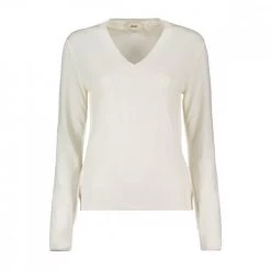 AKEP MAGLIONE VISCOSA SCOLLO V DONNA Bianco