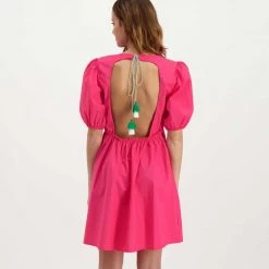 AKEP ABITO IN POPLINE DONNA -Strada Moda akep ke11126 abito in popline donna casual donna 044966801 fuxia 4