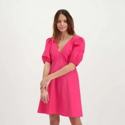 AKEP ABITO IN POPLINE DONNA -Strada Moda akep ke11126 abito in popline donna casual donna 044966801 fuxia 5