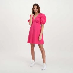 AKEP ABITO IN POPLINE DONNA -Strada Moda akep ke11126 abito in popline donna casual donna 044966801 fuxia 6