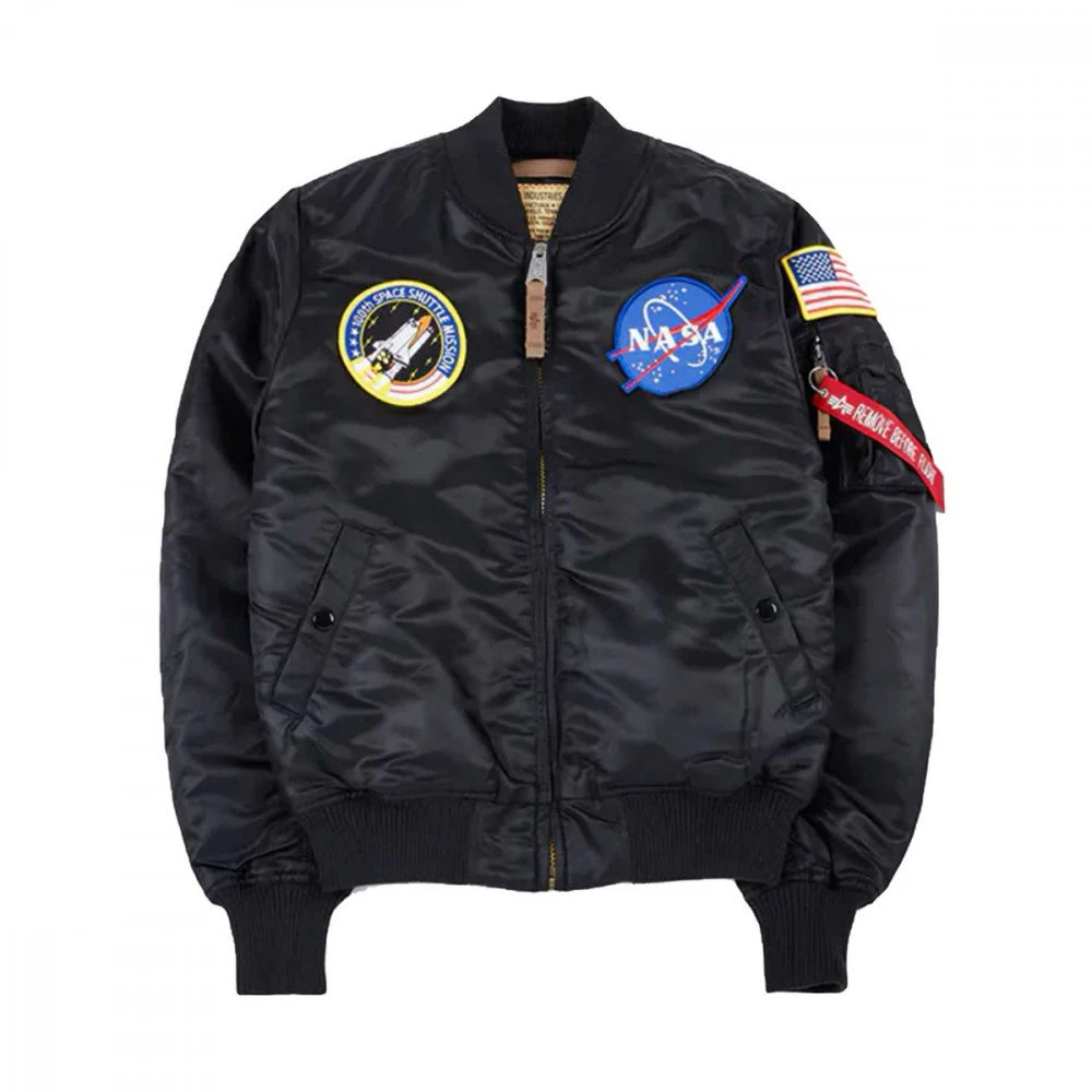 ALPHA INDUSTRIES BOMBER MA1 WF NASA Nero 3 ALPHA INDUSTRIES BOMBER MA1 WF NASA Nero