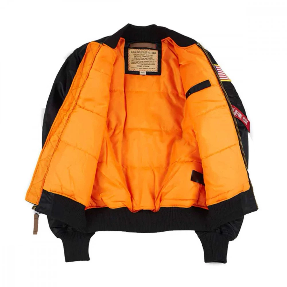 ALPHA INDUSTRIES BOMBER MA1 WF NASA Nero 5 ALPHA INDUSTRIES BOMBER MA1 WF NASA Nero - immagine 3