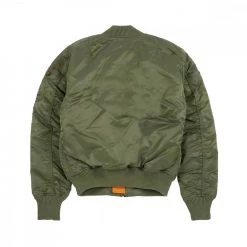 ALPHA INDUSTRIES BOMBER SLIM MA-1 VF 59 Verde -Strada Moda alpha industries 191118 bomber slim ma1w59 giacconi uomo 041576901 sage 2