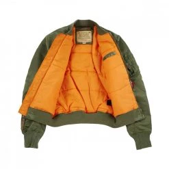 ALPHA INDUSTRIES BOMBER SLIM MA-1 VF 59 Verde -Strada Moda alpha industries 191118 bomber slim ma1w59 giacconi uomo 041576901 sage 3