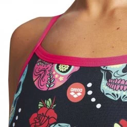ARENA COSTUME INTERO CRAZY SKULLS CARNIVAL Multicolor -Strada Moda arena 004045 w crazy skulls carnival light drop back one piece costumi nuoto e piscina donna 044546301 500 3