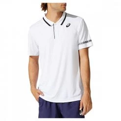 ASICS POLO COURT M Bianco -Strada Moda asics 2041a138 polo court m abbigliamento tennis uomo 042106901 100 3