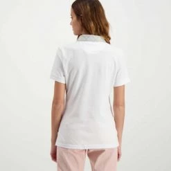 BARBOUR POLO MALVERN COLLO CHECK DONNA Bianco -Strada Moda barbour lml0633 polo malvern collo check donna casual donna 044618101 wh31 4